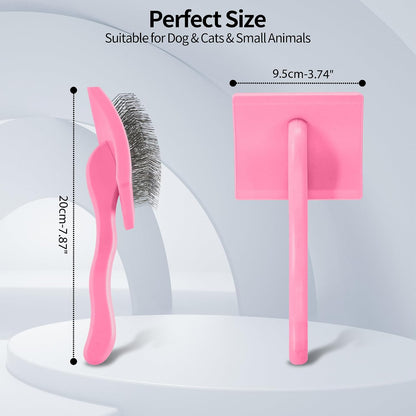 Pet Slicker Brush for Long Short Hair Detangling Tool for Dogs Cats