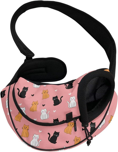 Dog Carrier Sling 10-15 Lbs Bag for Small Puppy Pet Cats