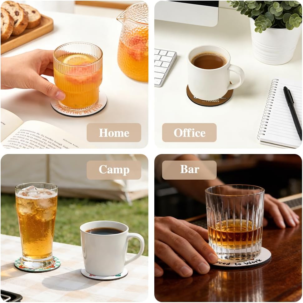 Dumpster Fire Coasters Set of 2, Inspirational Coasters for Desk