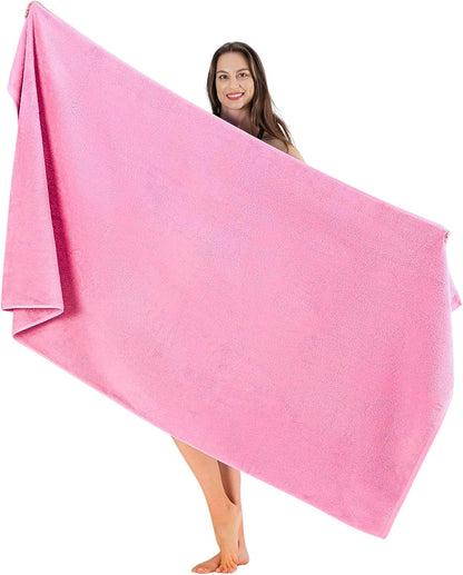 Luxury 100% Turkish Cotton Bath Sheet 40x80 (1-Piece, Rose Pink)
