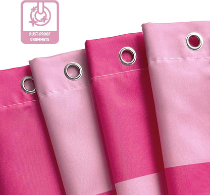 Checkered Shower Curtain, Classic Minimalist Pink Checkerboard Desgin, Waterproof Polyester Fabric Shower Curtains Sets with Hooks for Bathroom 72x72 Inches