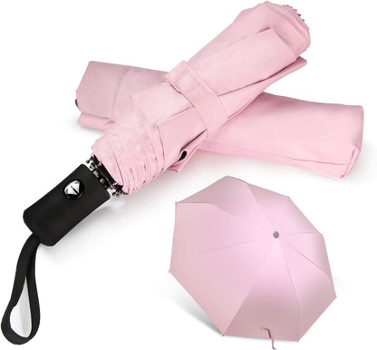 Travel Umbrella Compact Folding Sun Umbrellas Lighweight Auto Open Close for Women Parasol