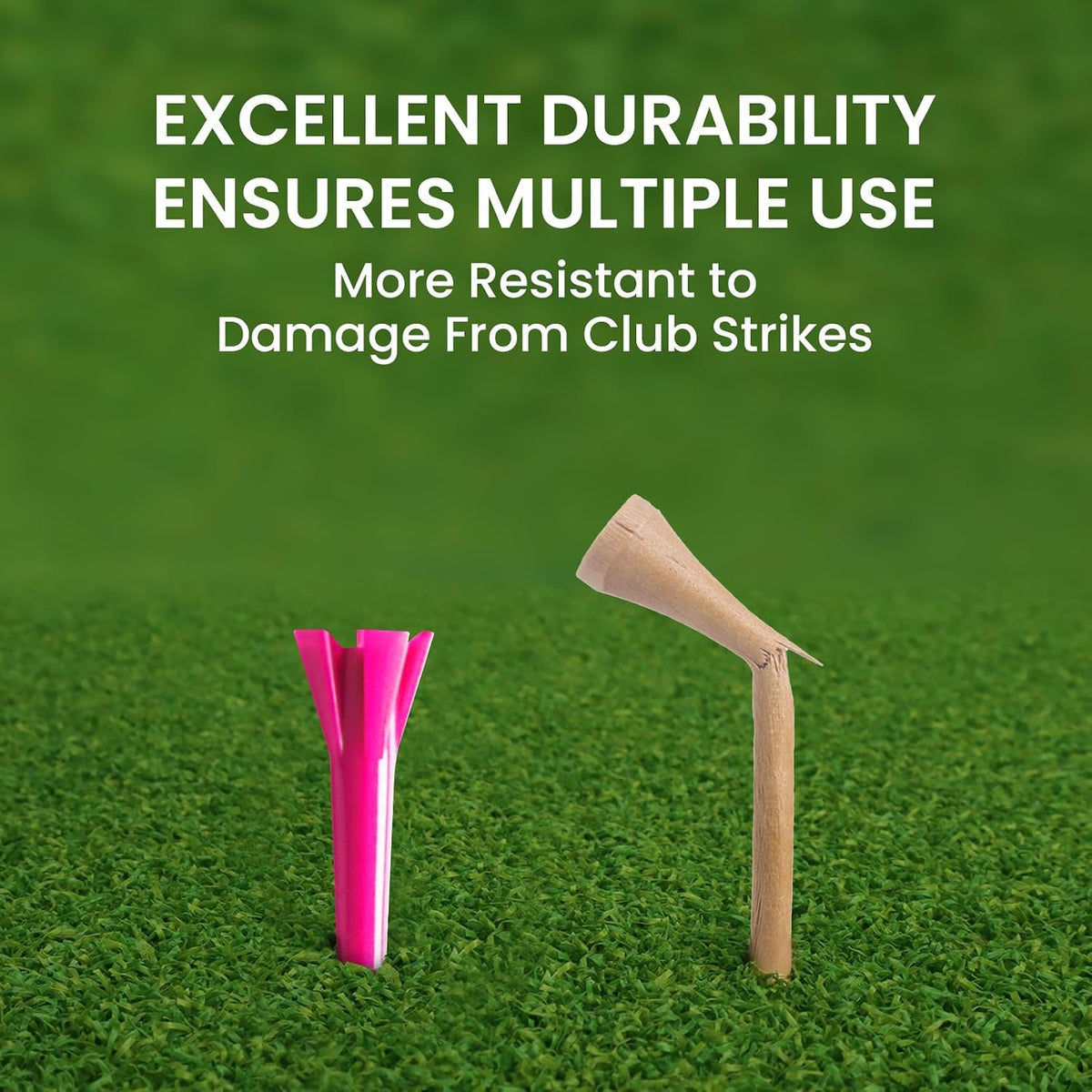 VEASAERS Short Golf Tees Plastic 1 1/2 inch