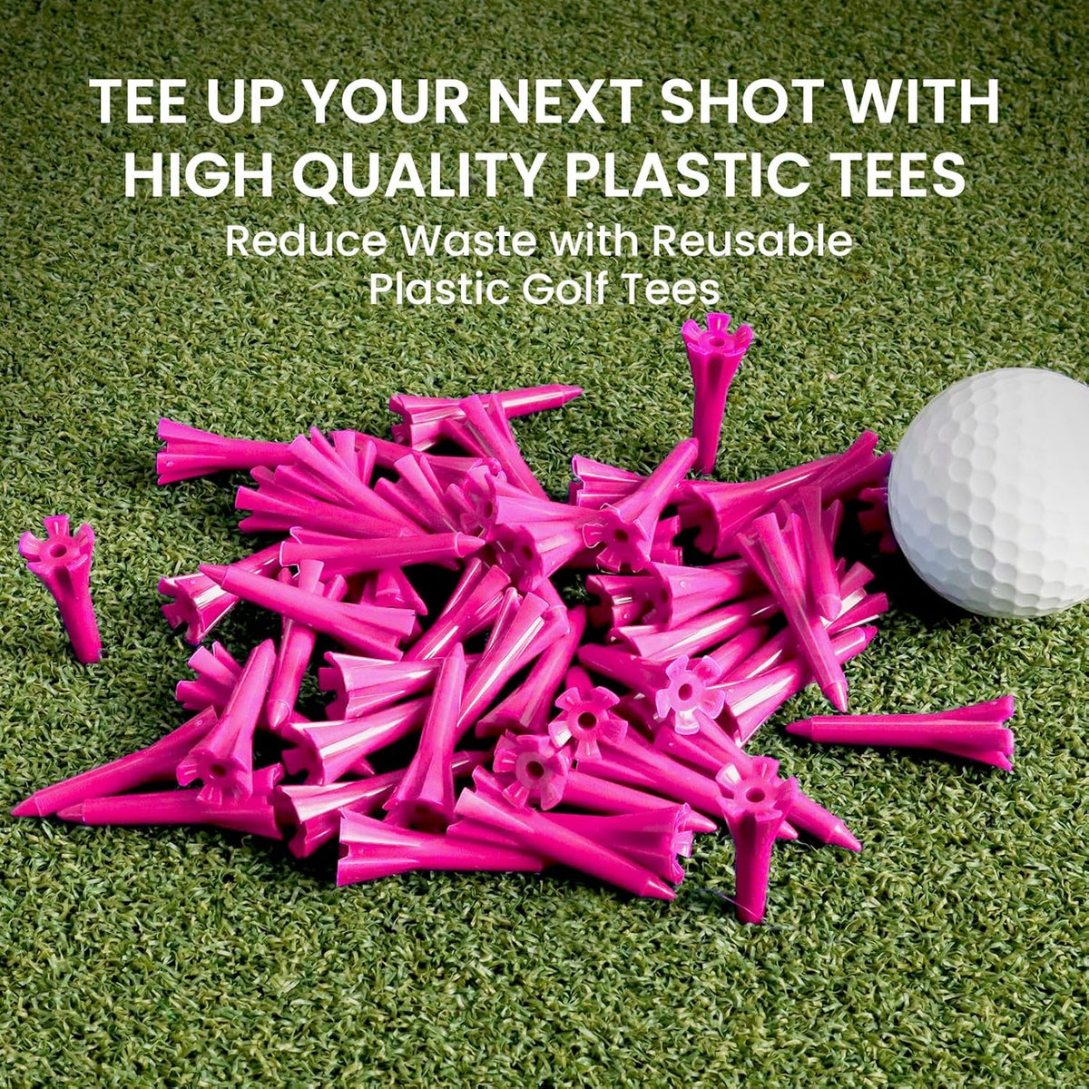 VEASAERS Short Golf Tees Plastic 1 1/2 inch