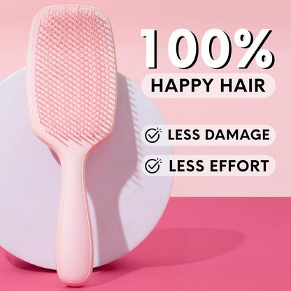 Pink Hair Brush for Women Detangling for Curly Wet & Dry Hair