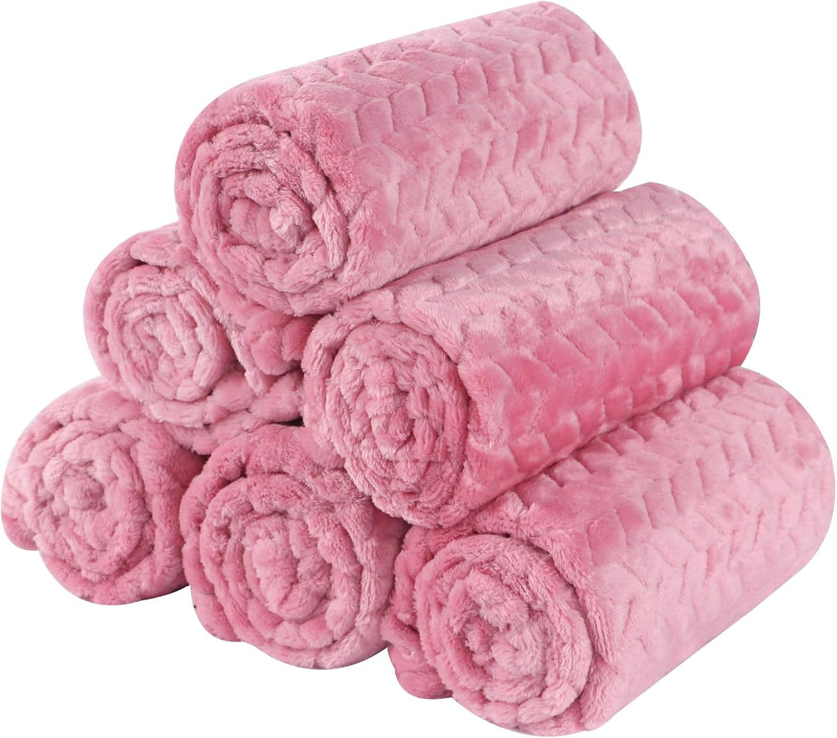 6 Pack Small Dog Blanket, Super Soft Warm Pet Cover Blankets, Wheat Ears Print Puppy Fleece Flannel Blanket for Small Medium Dogs and Cats MW003