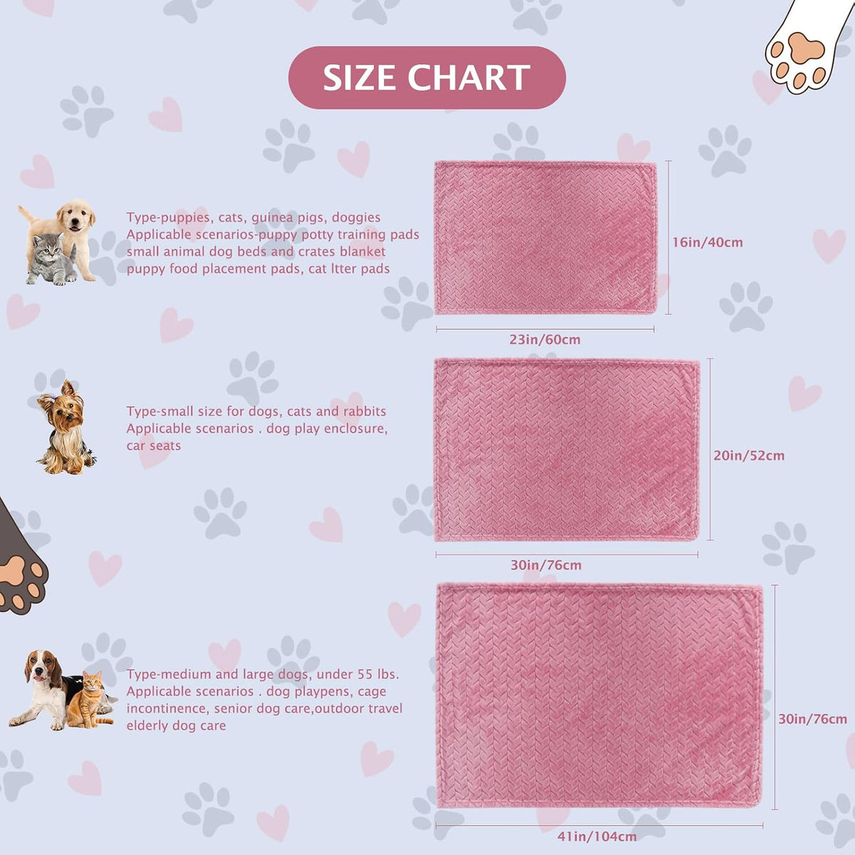 6 Pack Small Dog Blanket, Super Soft Warm Pet Cover Blankets, Wheat Ears Print Puppy Fleece Flannel Blanket for Small Medium Dogs and Cats MW003