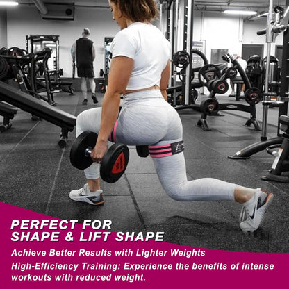 BFR Occlusion Bands for Women Glutes,Blood Flow Restriction Bands for Legs, Butt & Hip Building, Workouts, Best Fabric Resistance Bands for Squat Butt & Thigh