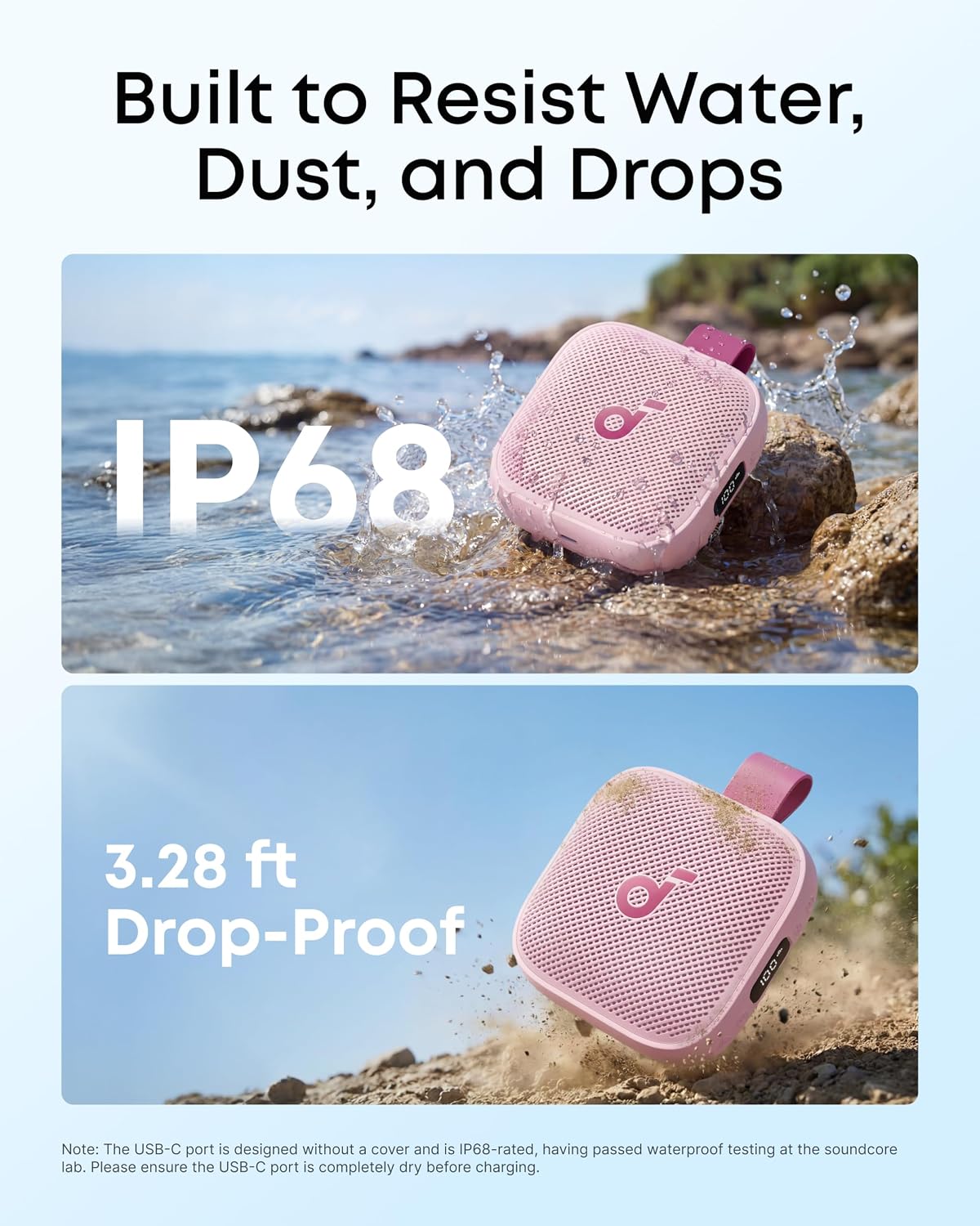 Boom Go 3i Portable Bluetooth Speaker by Anker, 24H Playtime