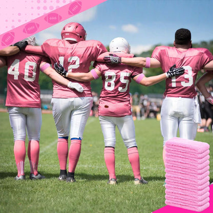 12 Pcs Pink Bicep Bands Breast Cancer Awareness Football Accessories