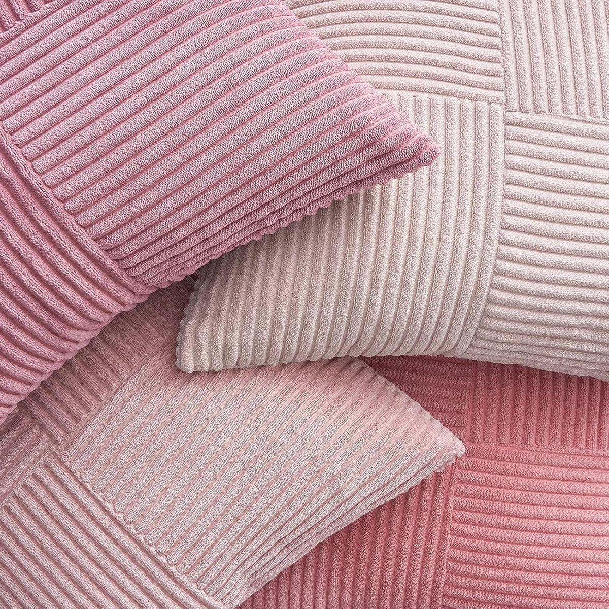 Dustypink Throw Pillow Covers 16x16 Set of 4,Boho Double-Sides Design Decorative Throw Pillow Covers,Light Pink Cushion Cases for Couch Living Room Bedroom and Sofa(40 * 40 cm)