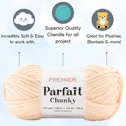 Yarns Parfait Chunky Chenille Peach 1150-22