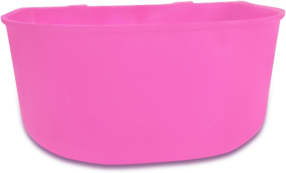 Cage Cups for Chickens 5 Pcs Hanging 25oz Feeder Waterer,Pink Food Bowl Coop Dish Water Dispenser Drinker Grit Container for Rabbits Birds Pigeon Duck and Small Animals