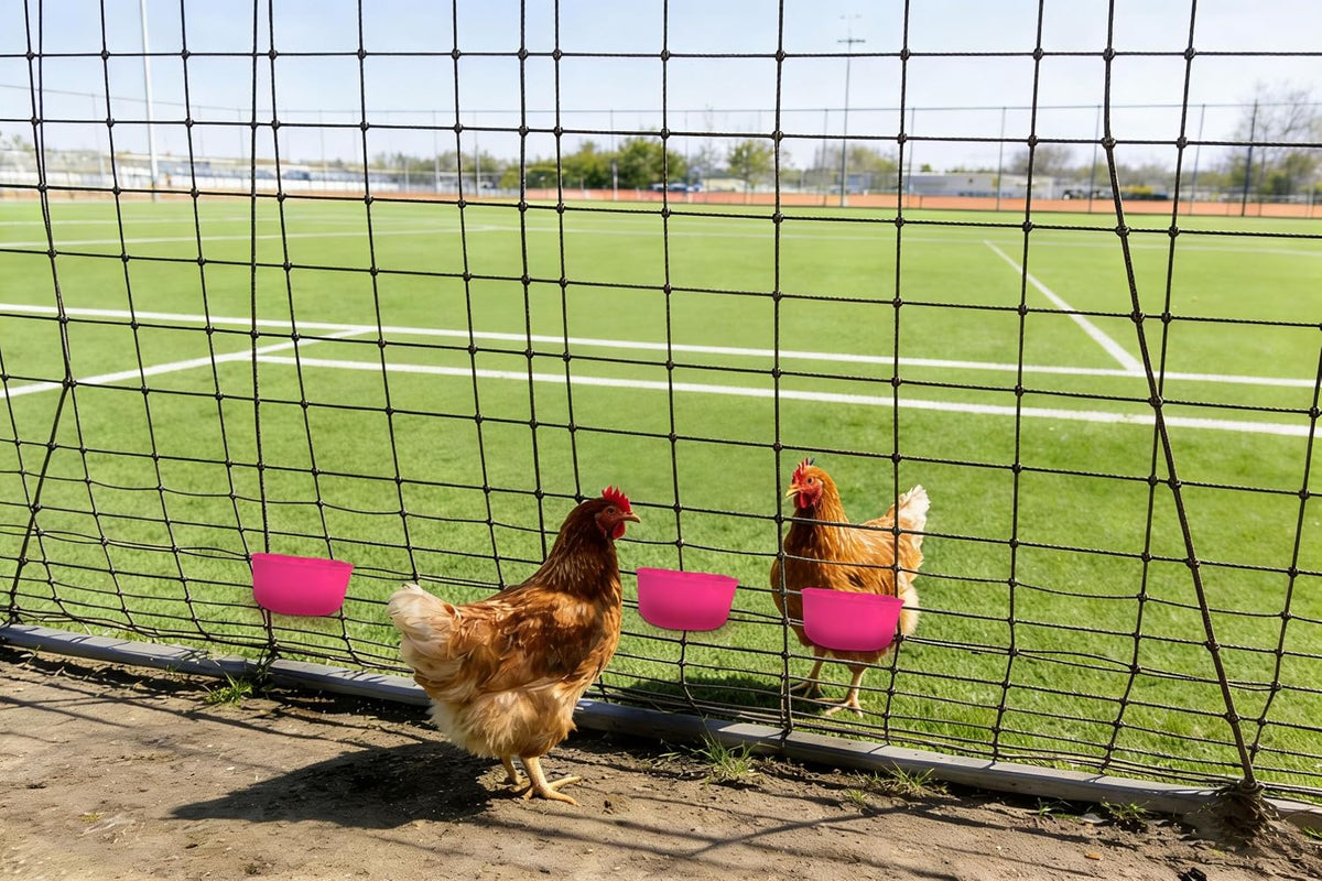 Cage Cups for Chickens 5 Pcs Hanging 25oz Feeder Waterer,Pink Food Bowl Coop Dish Water Dispenser Drinker Grit Container for Rabbits Birds Pigeon Duck and Small Animals