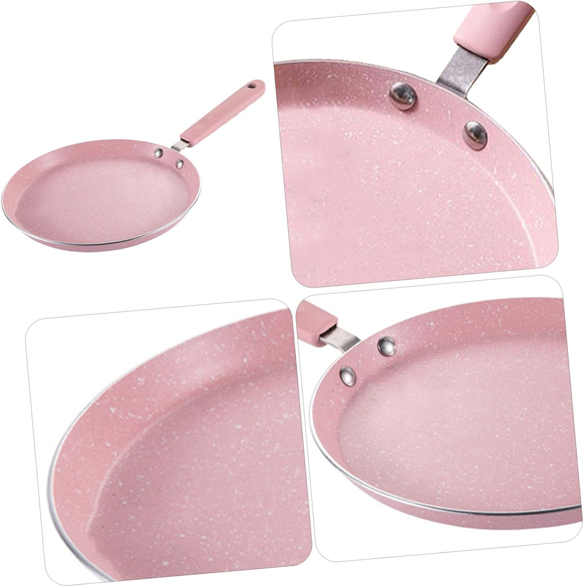 Sturdy Aluminum Alloy Non-stick Frying Pan Pancake Egg Cooker for Outdoor Bbq Easy Grip Handle Lightweight and Versatile Kitchen Essential