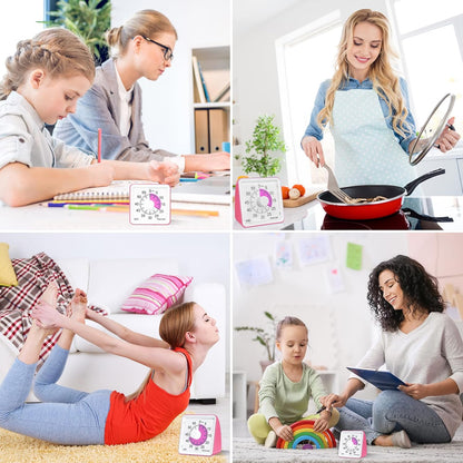 60-Minute Visual Timer for Kids, Management Classroom Timer, Pink