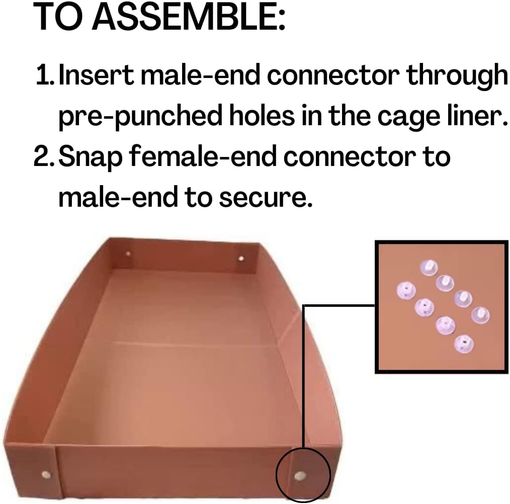 Midlee Guinea Pig Plastic Cage Liner - Pink (55" x 27")