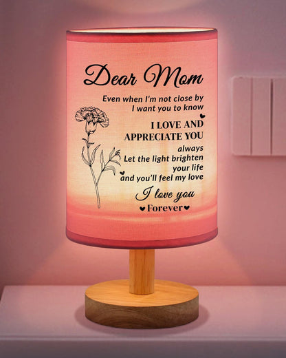 Gifts for Mom from Son, Table Lamp for Mom Birthday Gifts Pink