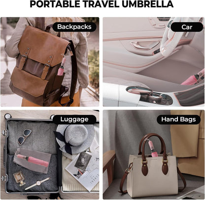 Inverted Umbrella for Rain, Compact Windproof Auto Open Close