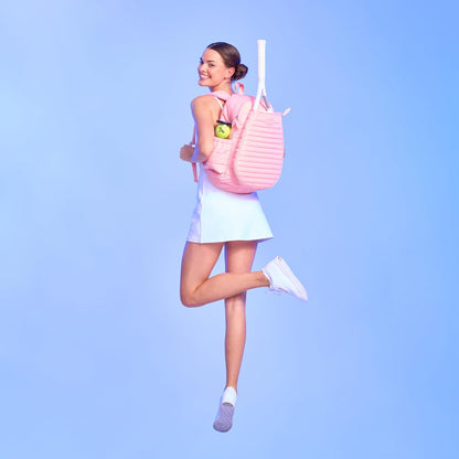 Ame & Lulu Game On Tennis Backpack - Contains Padded & Adjustable Straps - Two Exterior Water Bottle Pockets