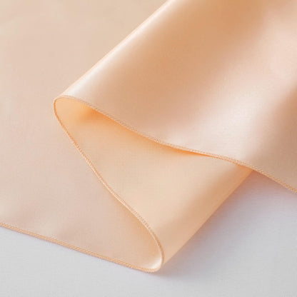 12 Pack Peach Satin Table Runner 12 x 108 Inch
