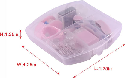 Mini Office Supply Kits Small Stapler for Student Office (Pink)