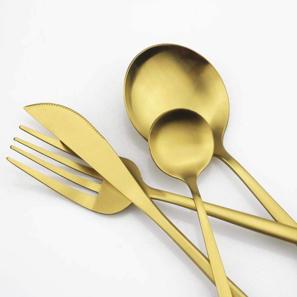 4Pcs Matte Tea Spoon Cutlery Stainless Steel Coffee Silverware Small Stirring Tableware Kitchen Flatware 5.11" Silver Pink