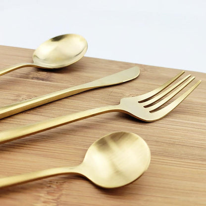 4Pcs Matte Tea Spoon Cutlery Stainless Steel Coffee Silverware Small Stirring Tableware Kitchen Flatware 5.11" Silver Pink