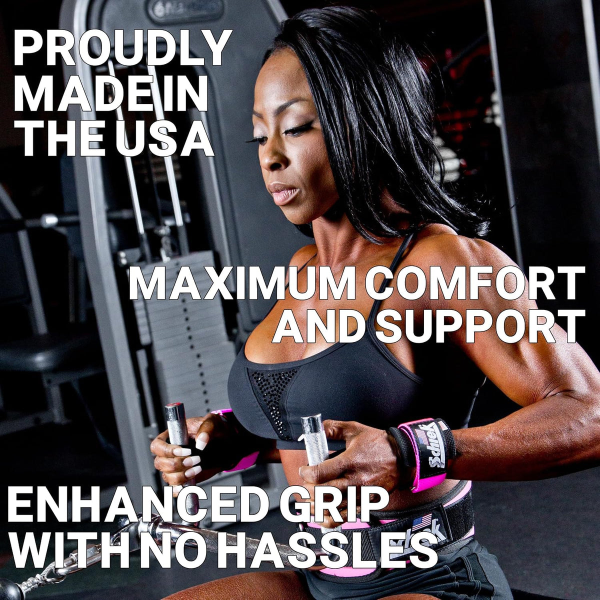 Sports 1000-PLS Deluxe Power Lifting Wrist Straps - Weight Lifting Wrist Wraps