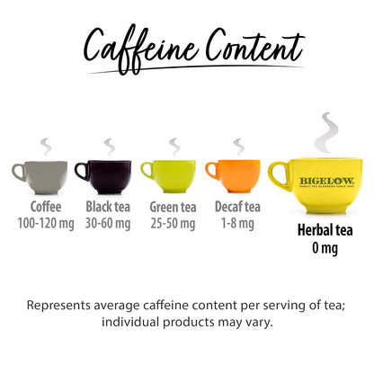 Tea Perfect Peach Herbal Tea Bags, Caffeine Free, 20 Count, Pack of 6