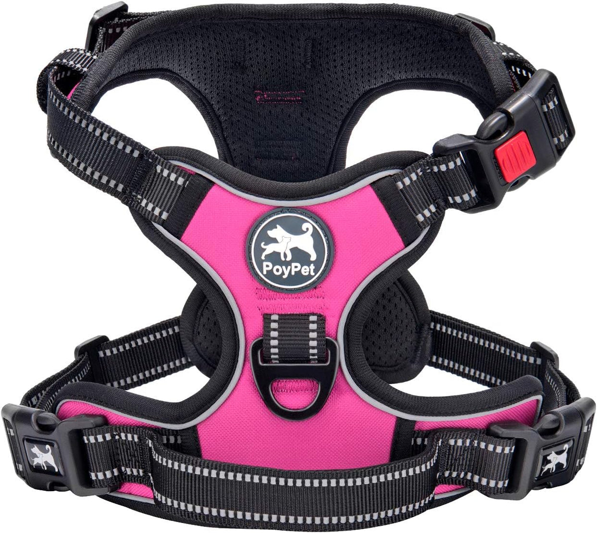 No Pull Dog Harness Medium with Front Clip & Neck Release Buckle