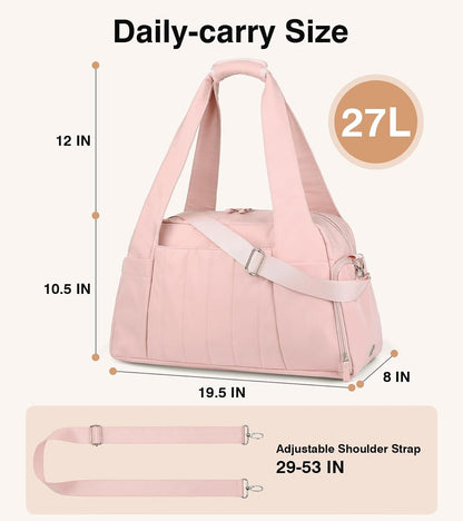 Marvolia Gym Bag for Women with Yoga Mat Holder