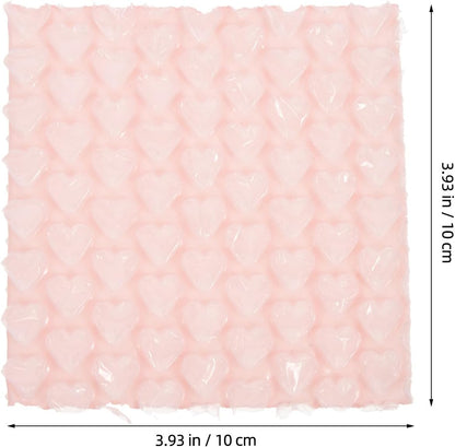50pcs Pink Heart-shaped Air Packaging Bags Inflatable Plastic Bubble Cushions for Efficient Protection and Void Fill Shipping Material Box Void Filler for Fragile Items and Parcels
