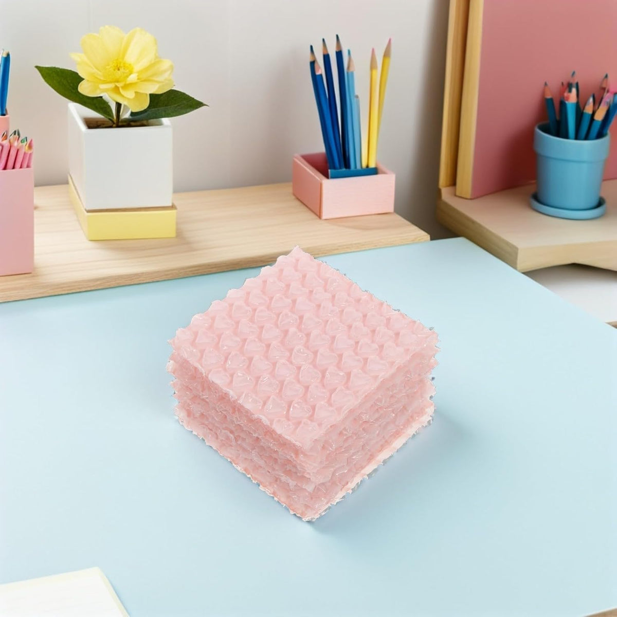 50pcs Pink Heart-shaped Air Packaging Bags Inflatable Plastic Bubble Cushions for Efficient Protection and Void Fill Shipping Material Box Void Filler for Fragile Items and Parcels