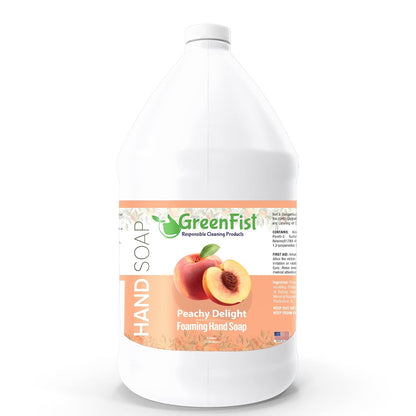 Foaming Hand Soap Refills Peach Scent Jug Foam Refill Made in USA, 128 ounce (1 Gallon)