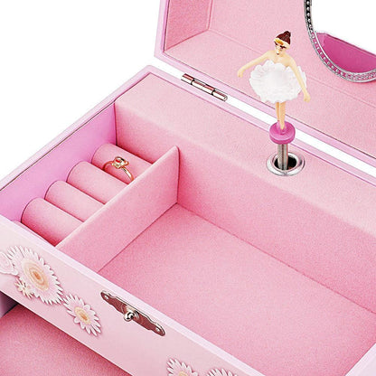 Kids Musical Jewelry Box for Girls Pink