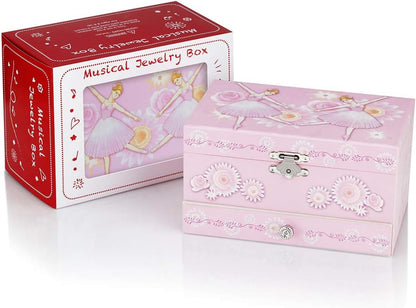 Kids Musical Jewelry Box for Girls Pink