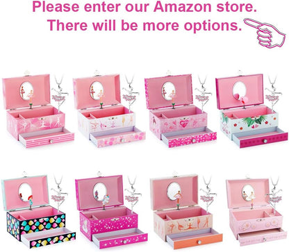Kids Musical Jewelry Box for Girls Pink