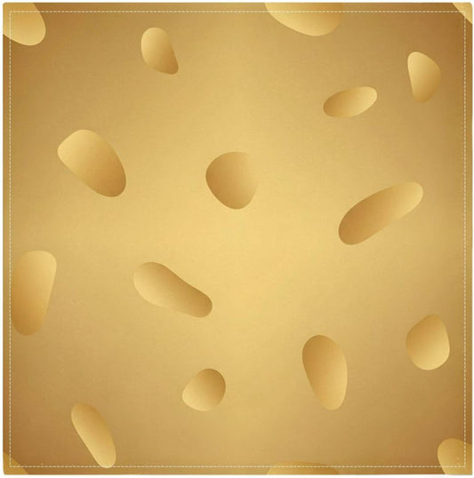 Shiny Gold Texture 20x20 Inch Cloth Napkins Set of 6, Satin Peach Skin Polyester Dinner Napkins, Washable Reusable Table Napkins with Hemmed Edges for Wedding Party Restaurant Everyday Use