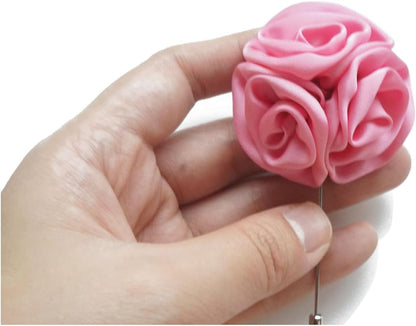 Men's Rose Floral Lapel Stick Boutonniere