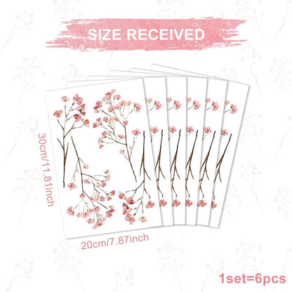 Pink Cute Flower Wall Decals,Boho Peel and Stick Floral Kids Room Decor,Removable Flower Vinyl Art Stickers for Girls Bedroom Nursery Living Room Office Floral Wall Decor
