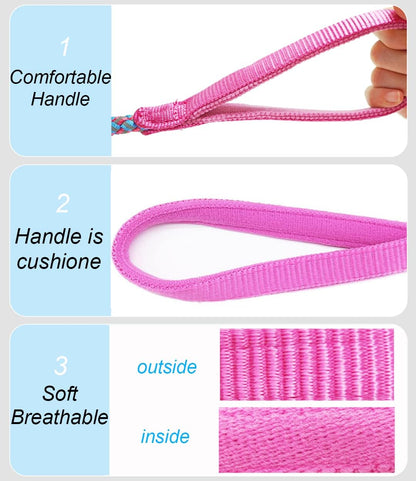 6FT Reflective Large Dog Leash 3/4" Strong Nylon Thick Rope Braided
