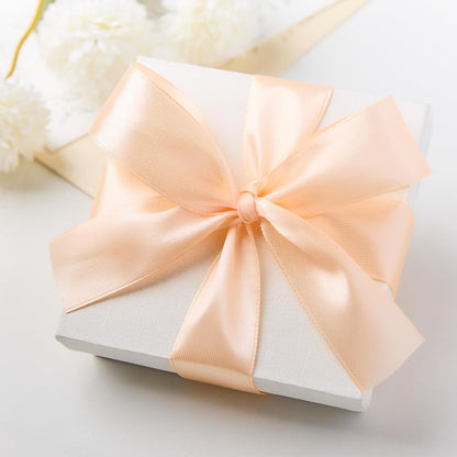 Peach Satin Ribbon, 1 Inch, 50 Yards