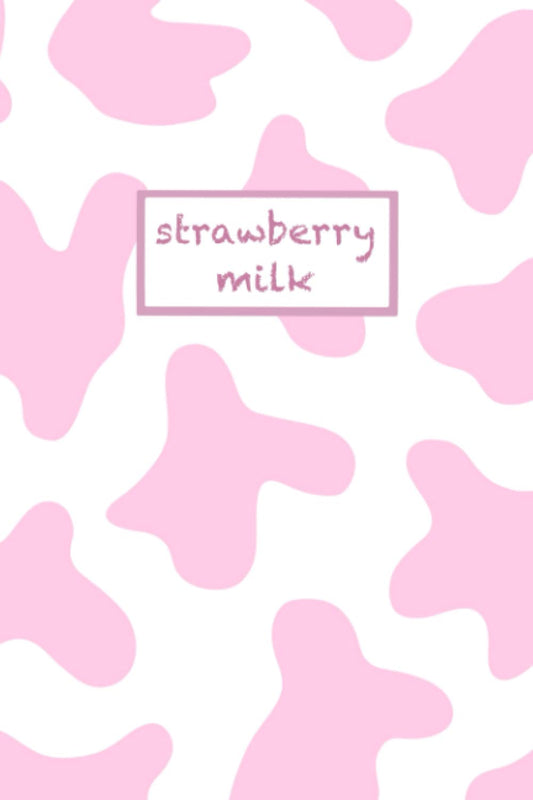 Strawberry Milk Journal: Kawaii Cow Print Journal for Teens, Strawberry Milk Notebook, Pastel Pink Journal