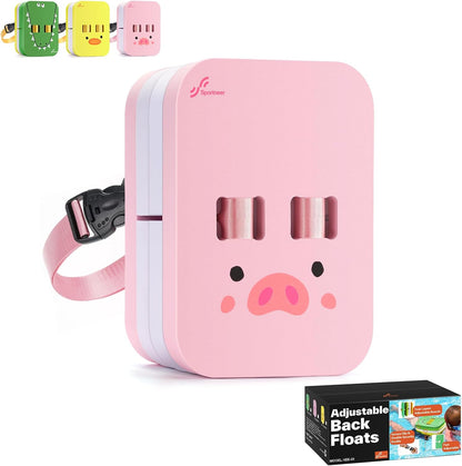Back Board for Kids: Swimming Training Belt Swim Trainer with Adjustable Belt & Layers Thicken Foam Training Board for Children Swimming Beginners