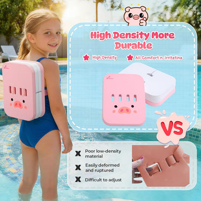 Back Board for Kids: Swimming Training Belt Swim Trainer with Adjustable Belt & Layers Thicken Foam Training Board for Children Swimming Beginners