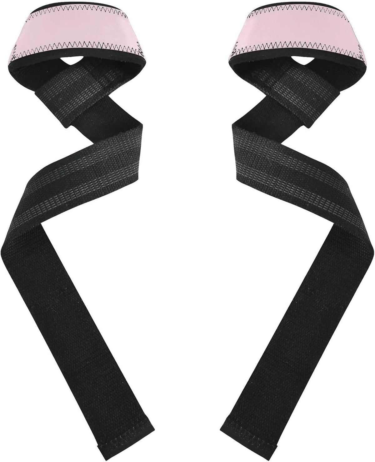 Coral Pink Neoprene Padded Lifting Strap, 26.9" Length, 1.5" Width, Grip Straps for Weight Lifting