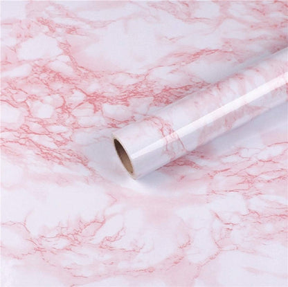 Marble Contact Paper Pink Peel and Stick Wallpaper for Kitchen Countertop