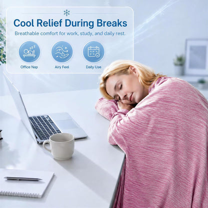 Cooling Blanket for Hot Sleepers - Lightweight Breathable Cool Cold Blanket - Keep Cool for Night Sweats, Soft Thin Ice Throw Blankets for Bed Couch Sofa, (Pink, 50"x70")