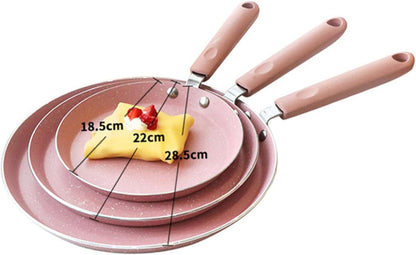 Aluminum Non-stick Omelette Pancake Pan 22cm Flat Bottom for Restaurant